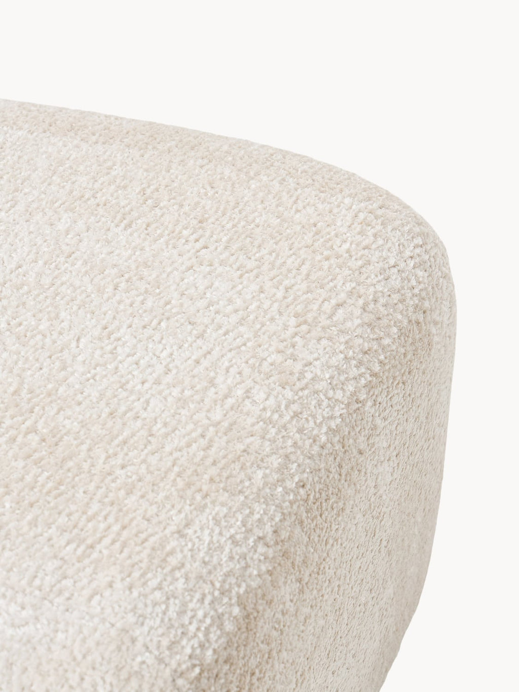 Bellara Oval Teddy Bouclé Ottoman