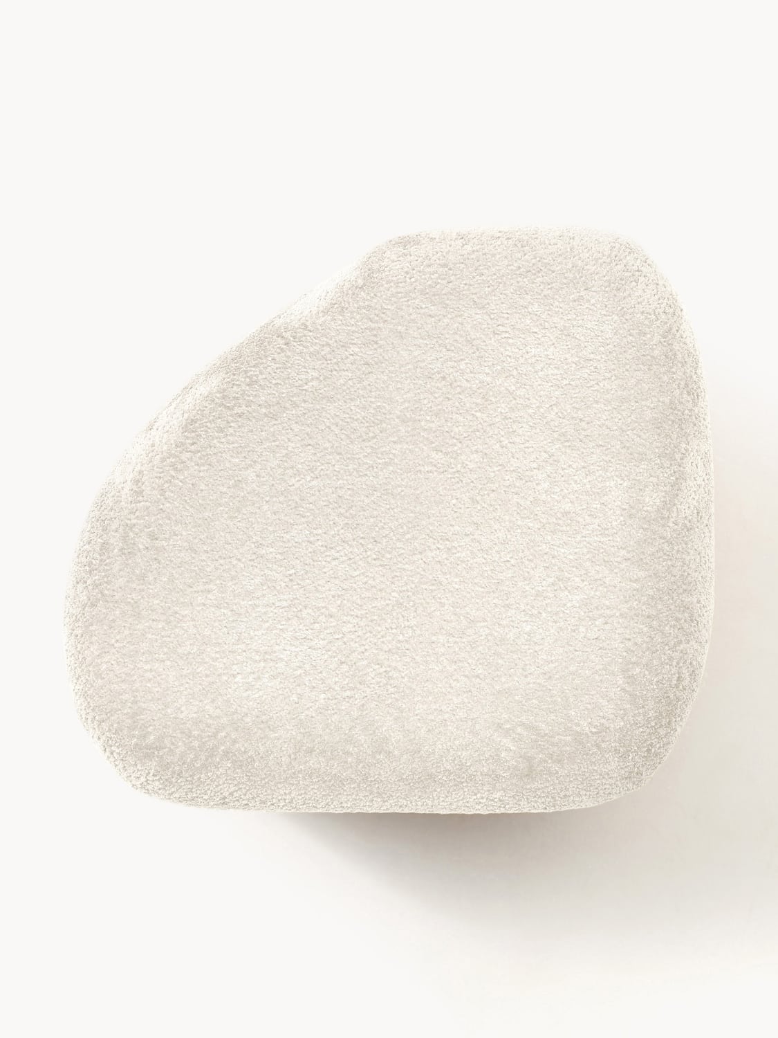 Bellara Oval Teddy Bouclé Ottoman