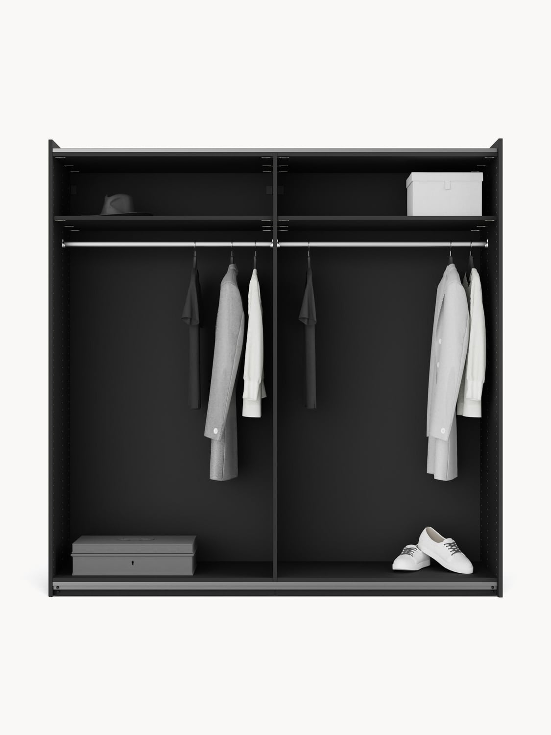 Montorfano Modular Sliding Door Wardrobe, 200 cm Wide — available in several sizes
