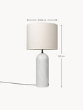 Tavernerio Dimmable Floor Lamp with Marble Base, H 120 cm