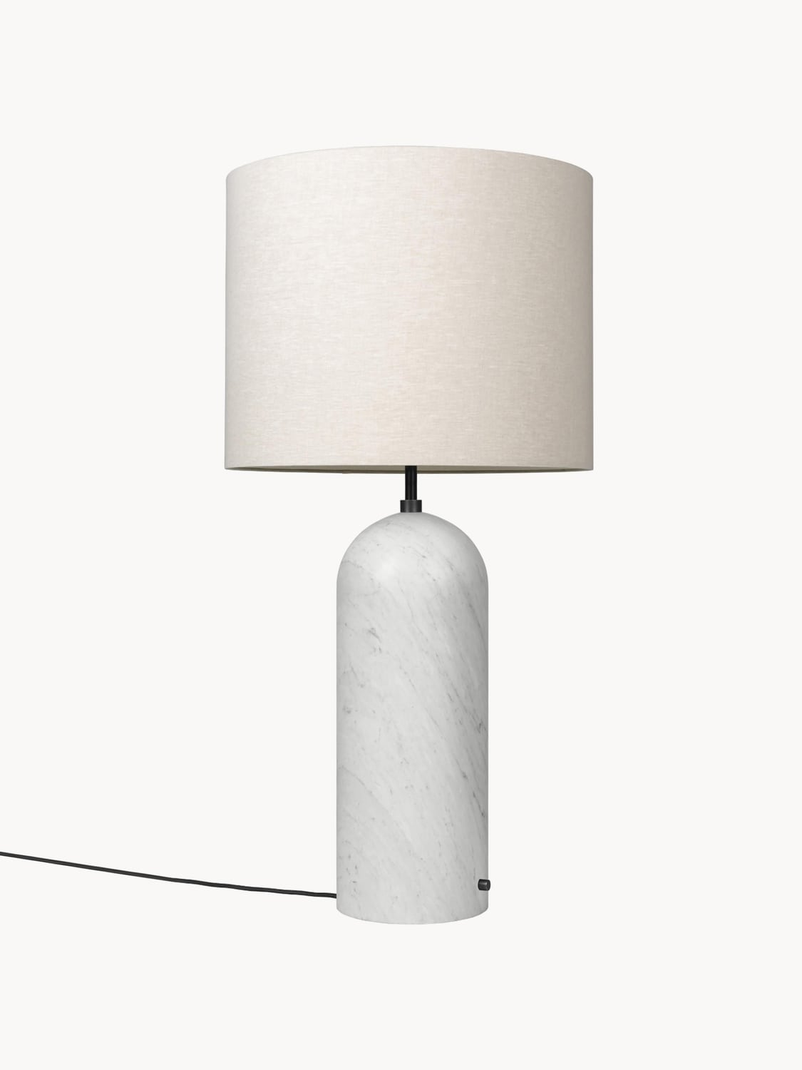 Tavernerio Dimmable Floor Lamp with Marble Base, H 120 cm