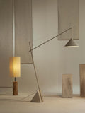 Figino Large Reading Lamp with Travertine Base
