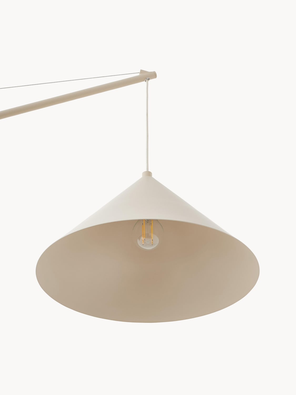 Figino Large Reading Lamp with Travertine Base