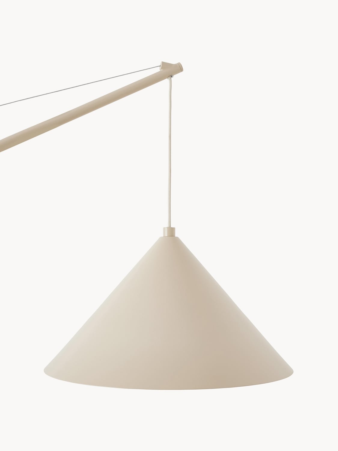 Figino Large Reading Lamp with Travertine Base