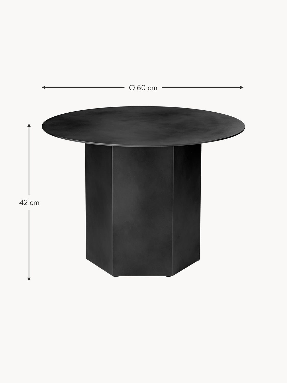 Erbanno Coffee Table - Round, Ø60, Steel