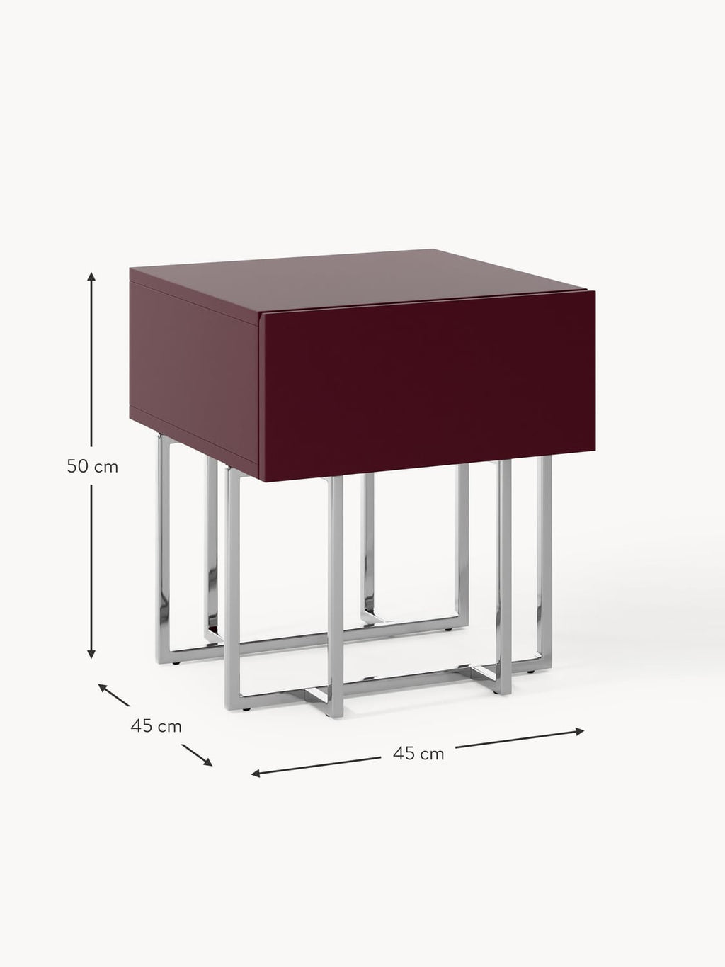 Lenno Wooden Bedside Table
