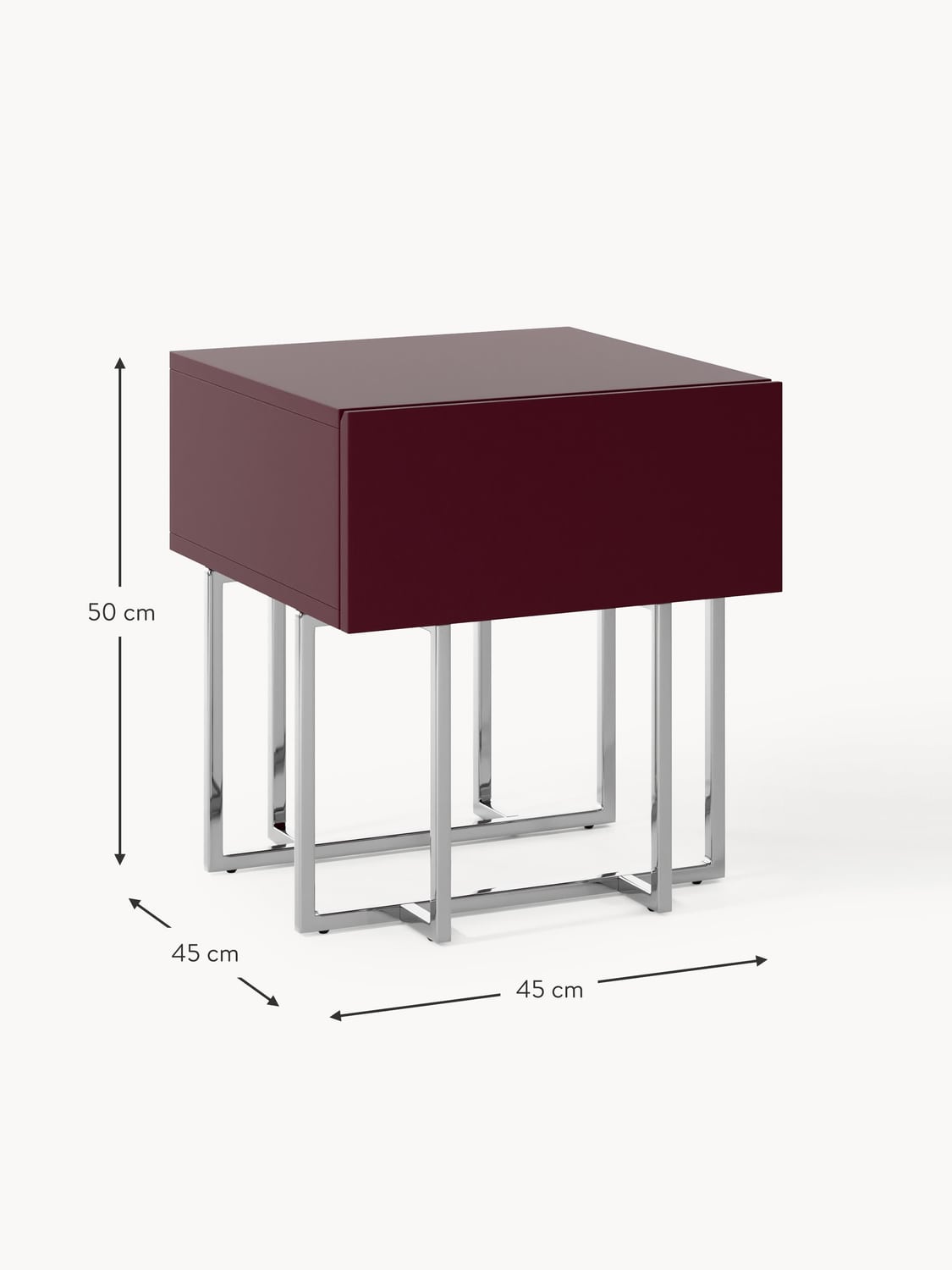 Lenno Wooden Bedside Table