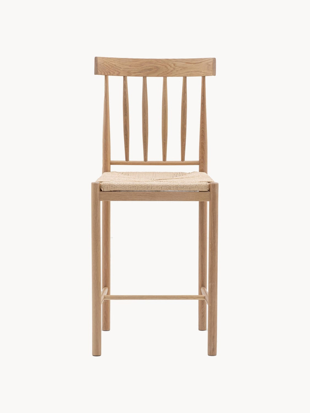 Gravedona Handmade Oak Wood Counter Chairs (set of 2)