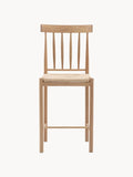 Gravedona Handmade Oak Wood Counter Chairs (set of 2)