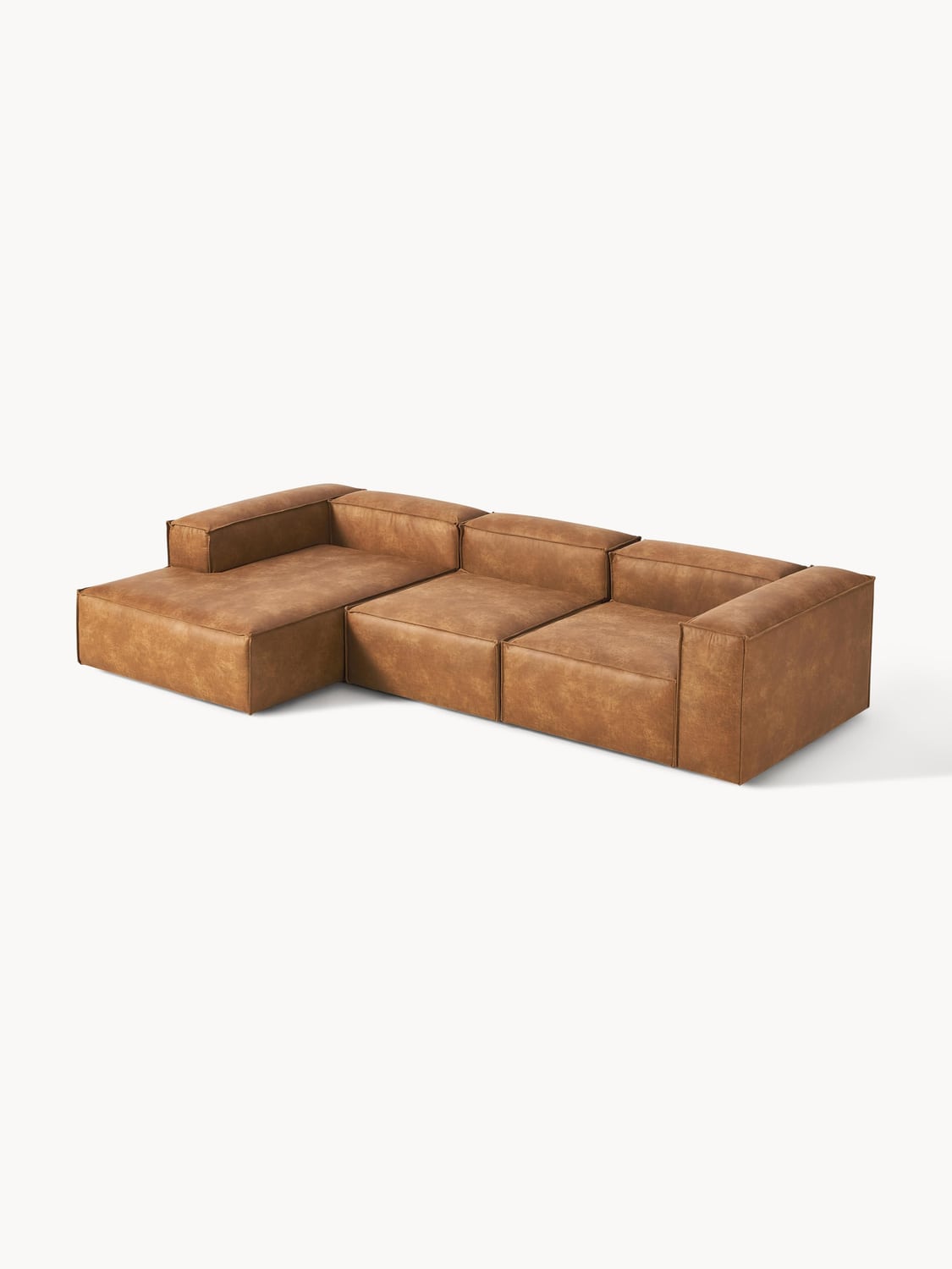 Tavordo Modular Leather Corner Sofa (4-seater)