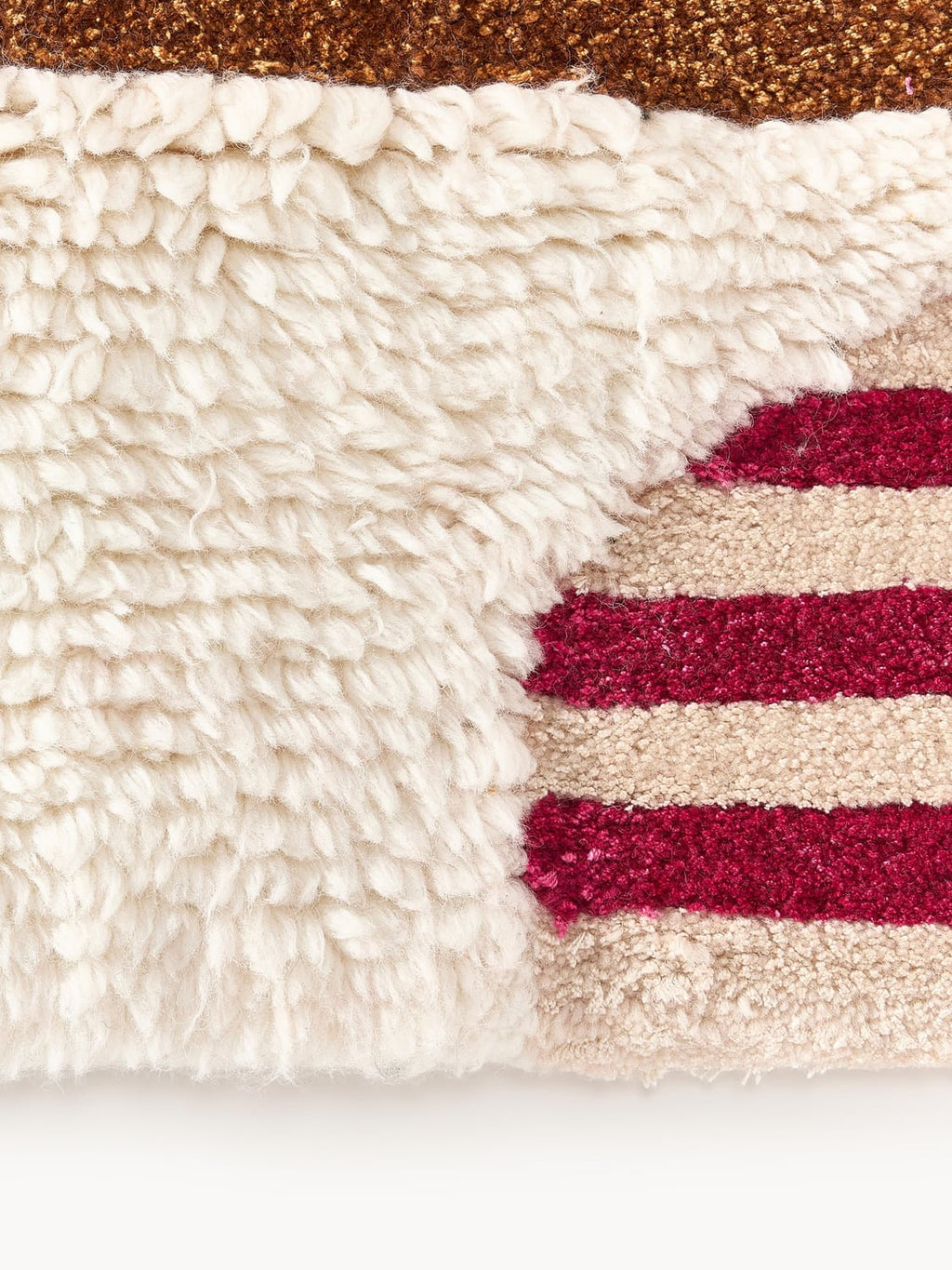 Vighizzolo High-Low Wool Rug, Hand-Tufted