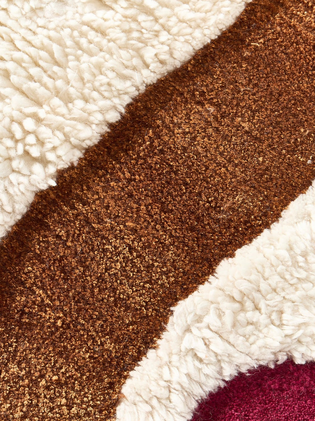 Vighizzolo High-Low Wool Rug, Hand-Tufted