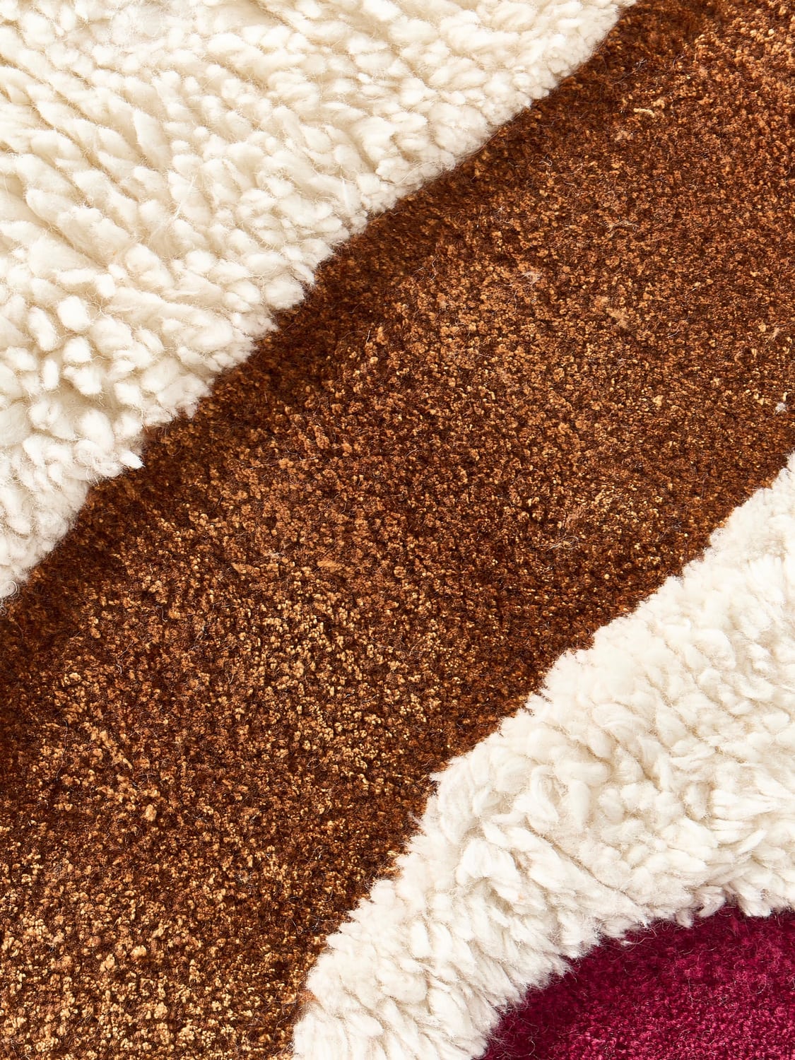 Vighizzolo High-Low Wool Rug, Hand-Tufted