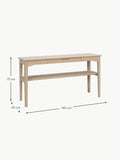 Ossuccio Oak Wood Console Table