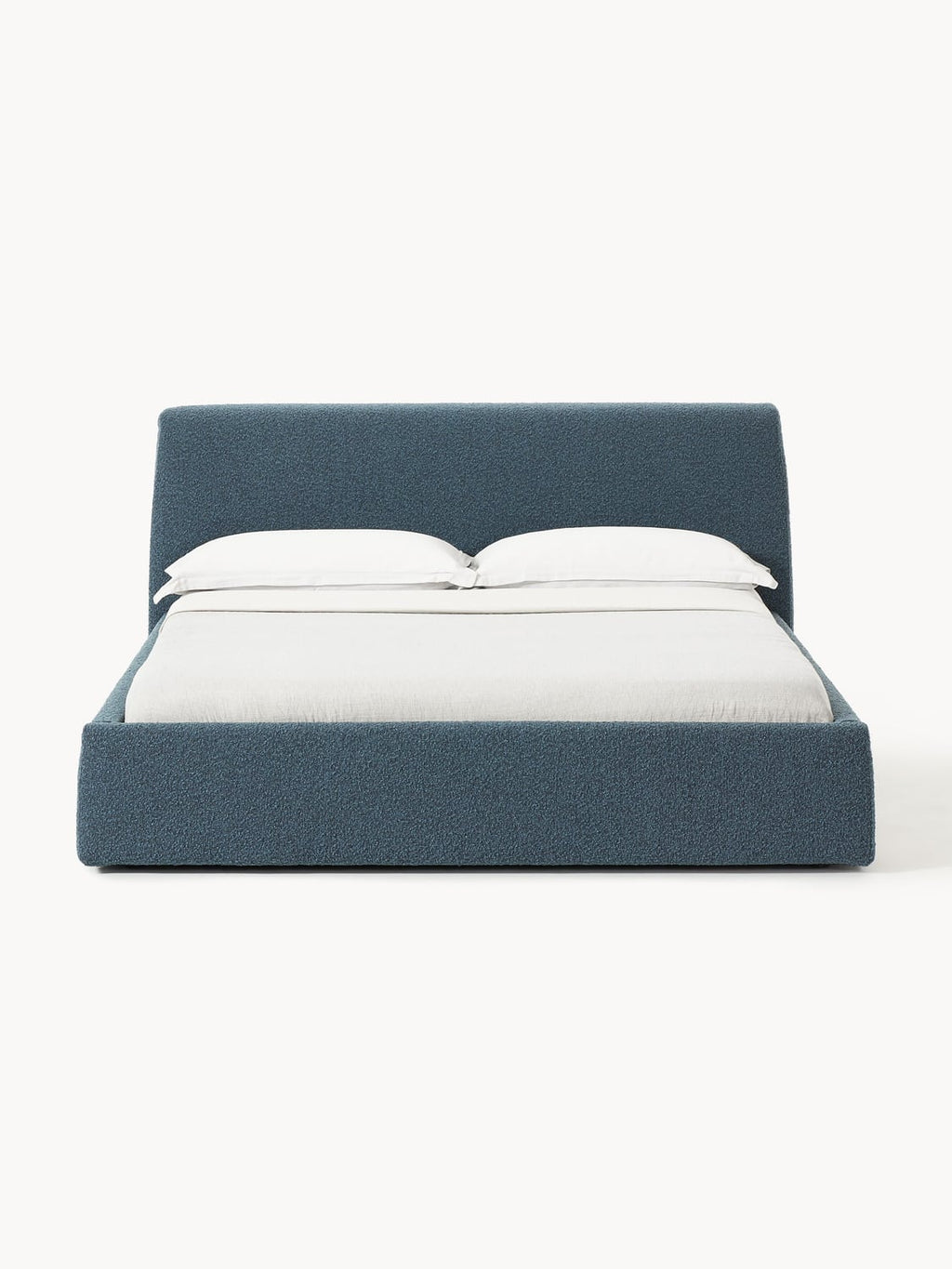 Rovello Upholstered Bouclé Bed with Storage Space