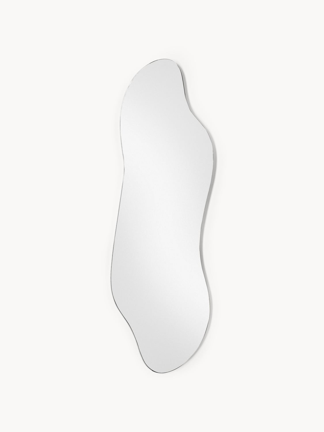 Luisago Frameless Full-Length Wall Mirror in an Organic Shape