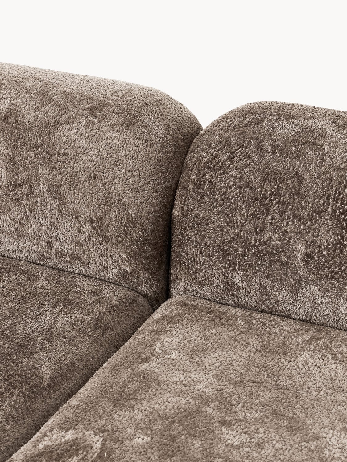 Bellara Modular Teddy Bouclé Corner Sofa (4-seater) with Chaise End