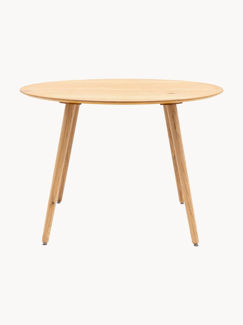 Palanzo Round Oak Wood Dining Table, Ø 110 cm