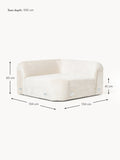 Bellara Round Teddy Bouclé Corner Module