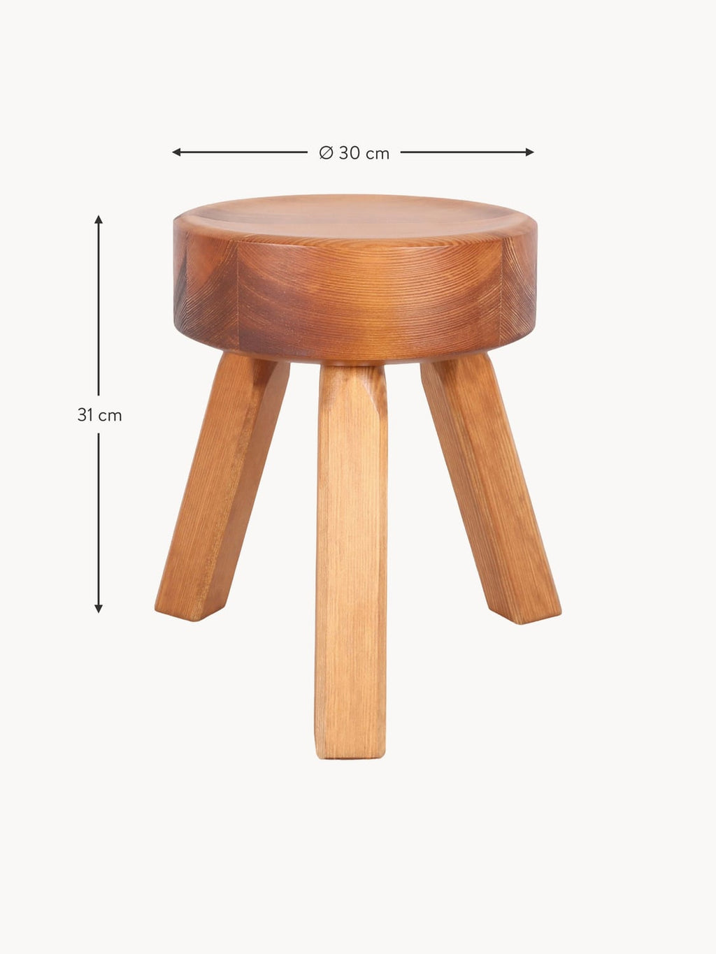 Moltrasio Pine Wood Stool