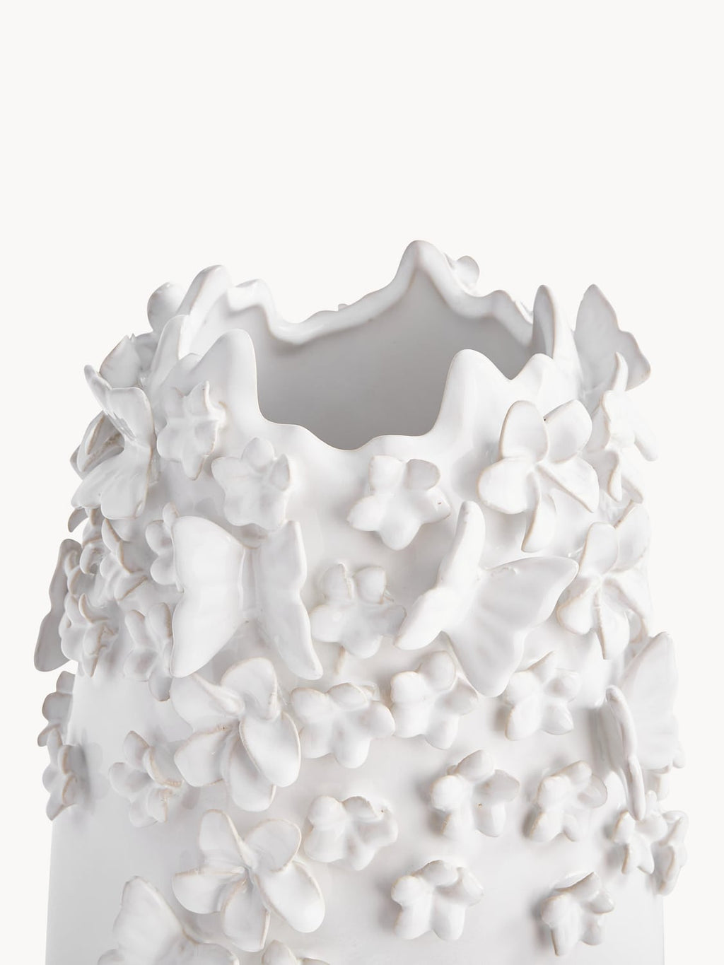 Merone Vase with 3D Decoration, H 35 cm