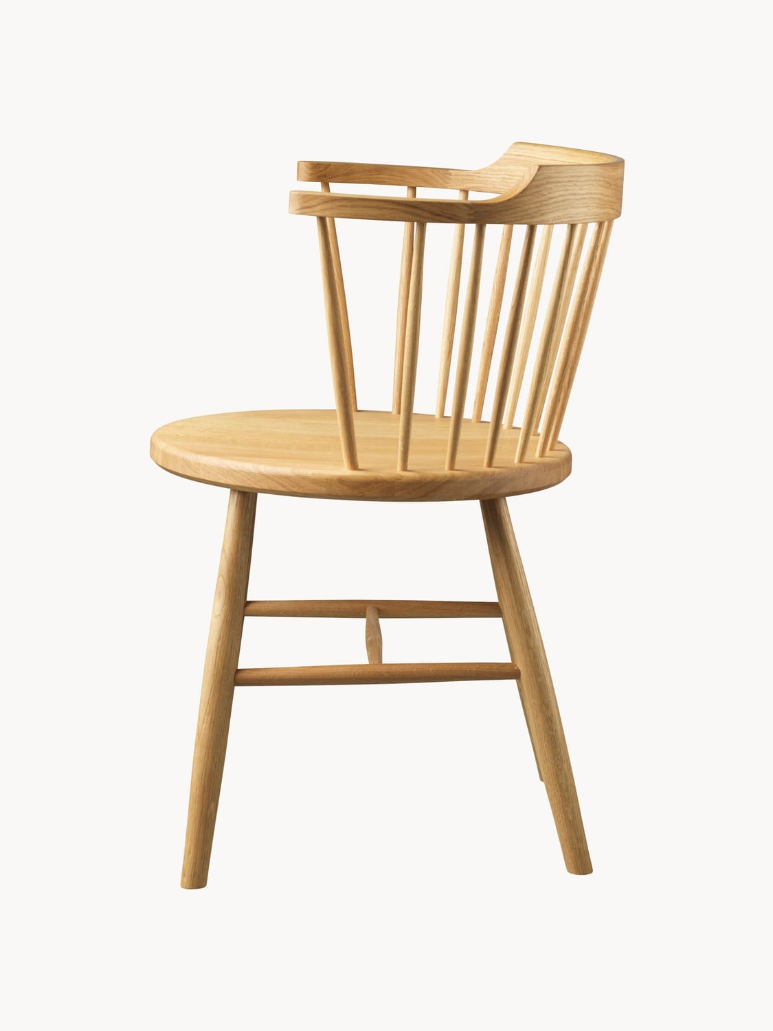 Urbino J18 Handmade Oak Wood Dining Chair with Armrests