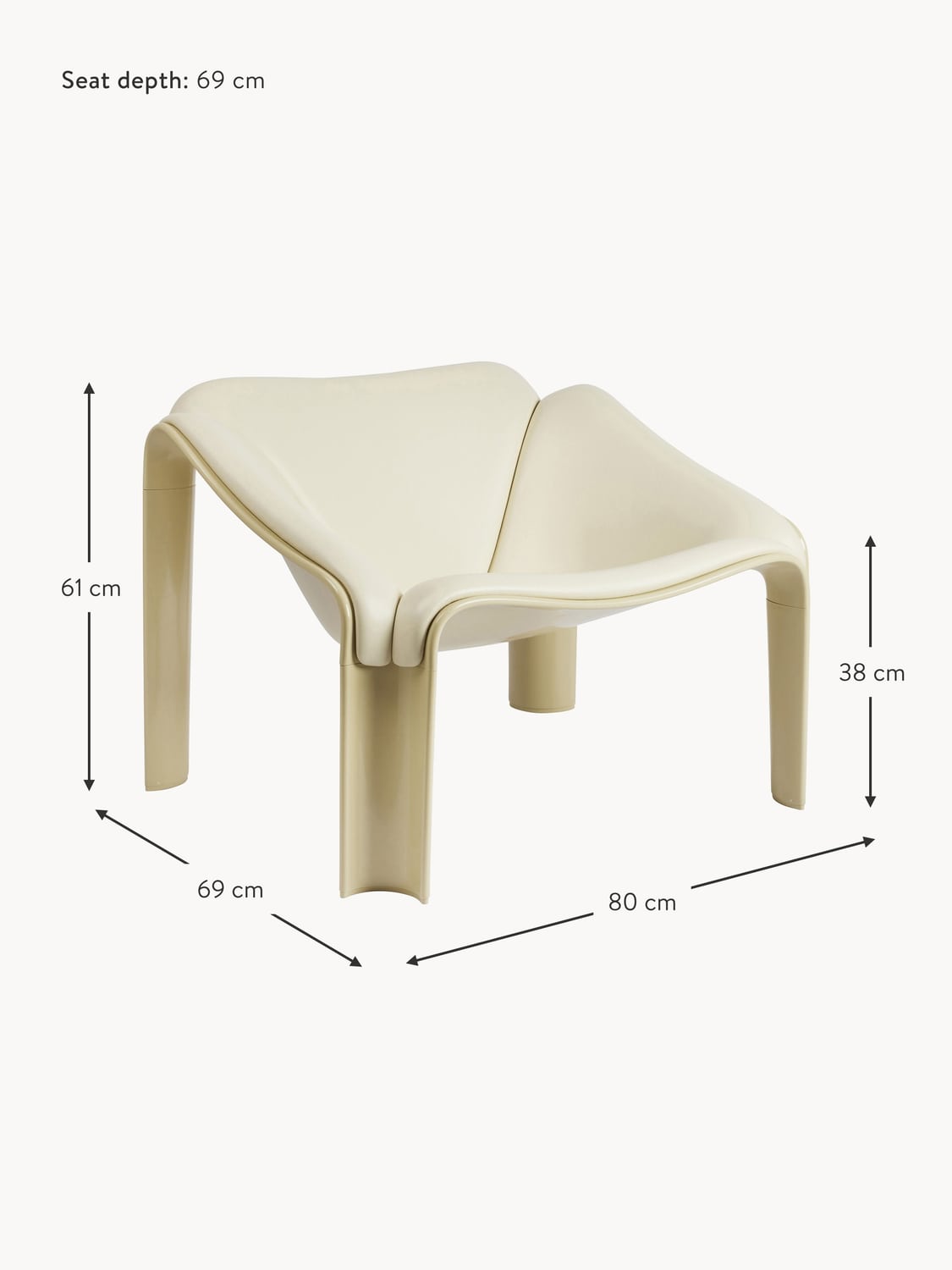 Montano F300 Leather Lounge Chair