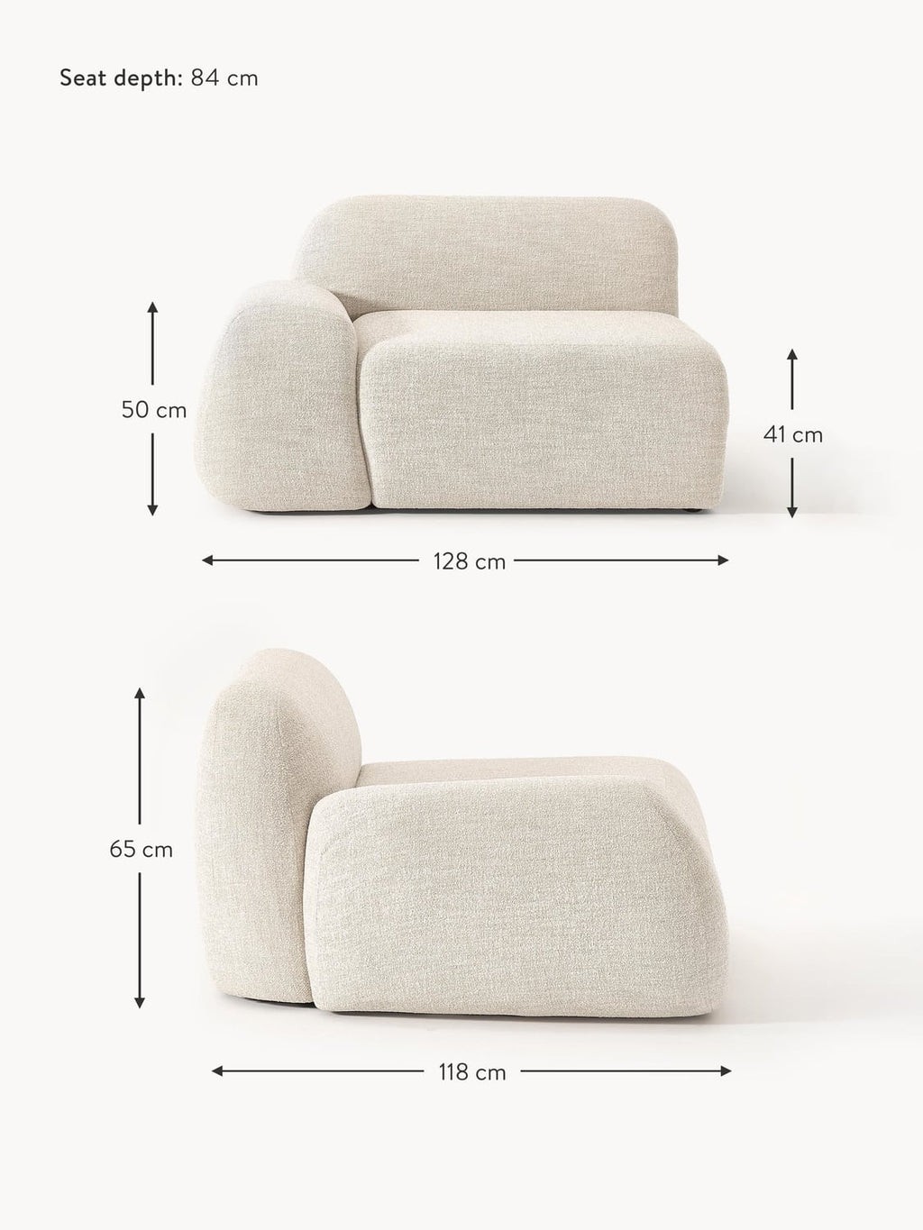 Bellara Bouclé Corner Module
