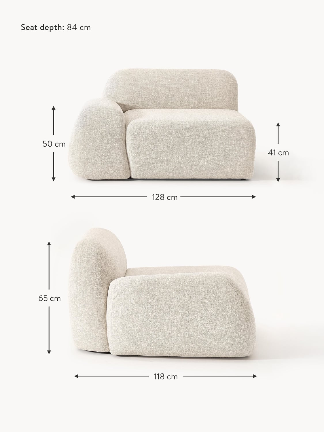 Bellara Bouclé Corner Module