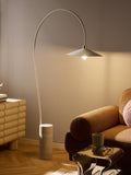 Fossano Arc Lamp with Travertine Base