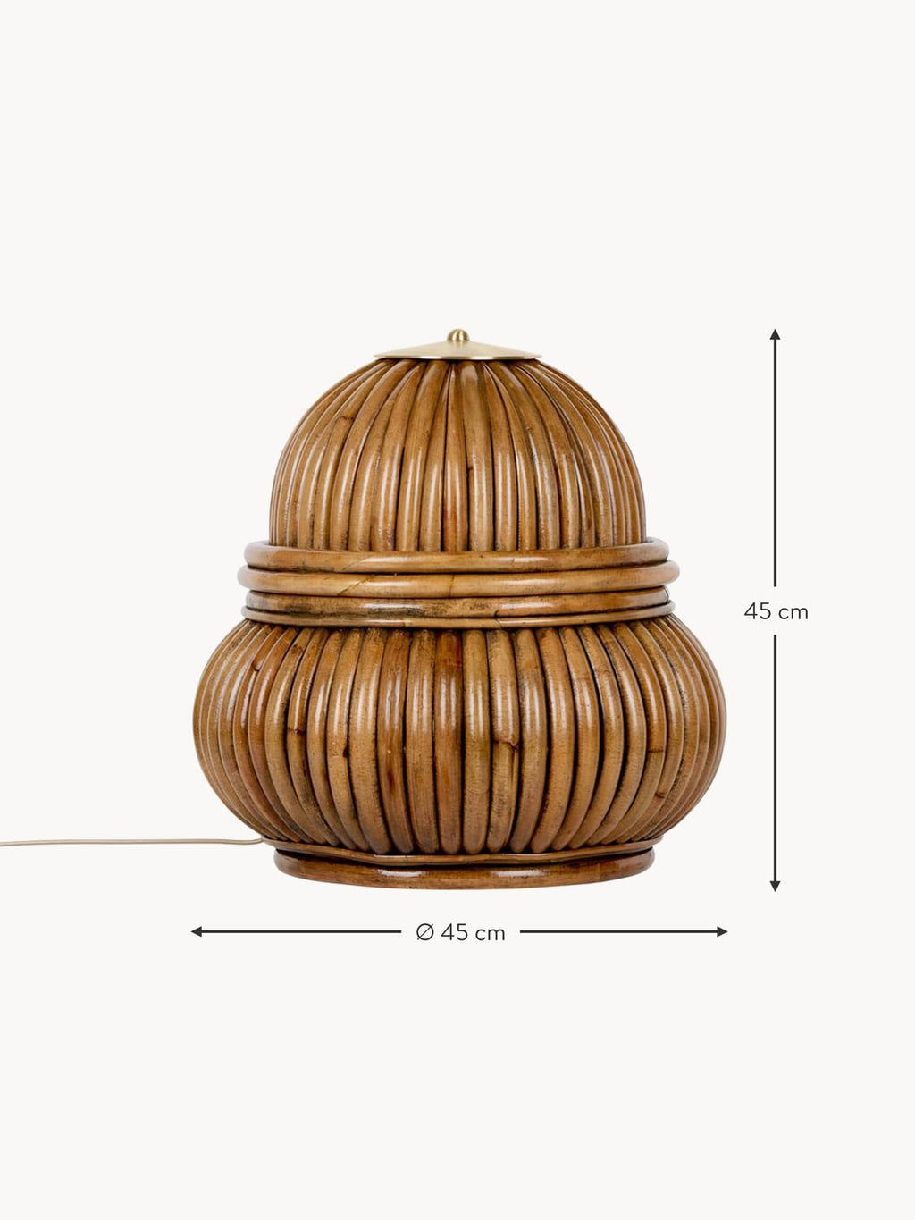 Lurate Small Rattan Floor Lamp