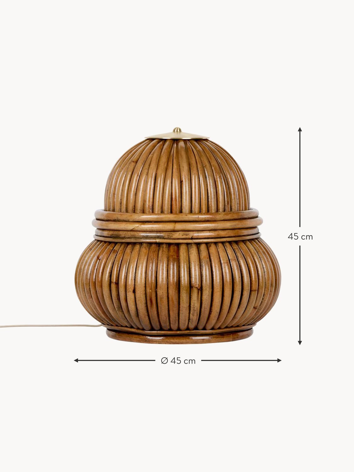 Lurate Small Rattan Floor Lamp