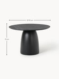 Veniano Round Dining Table with Marble Table Top, Ø 115 cm