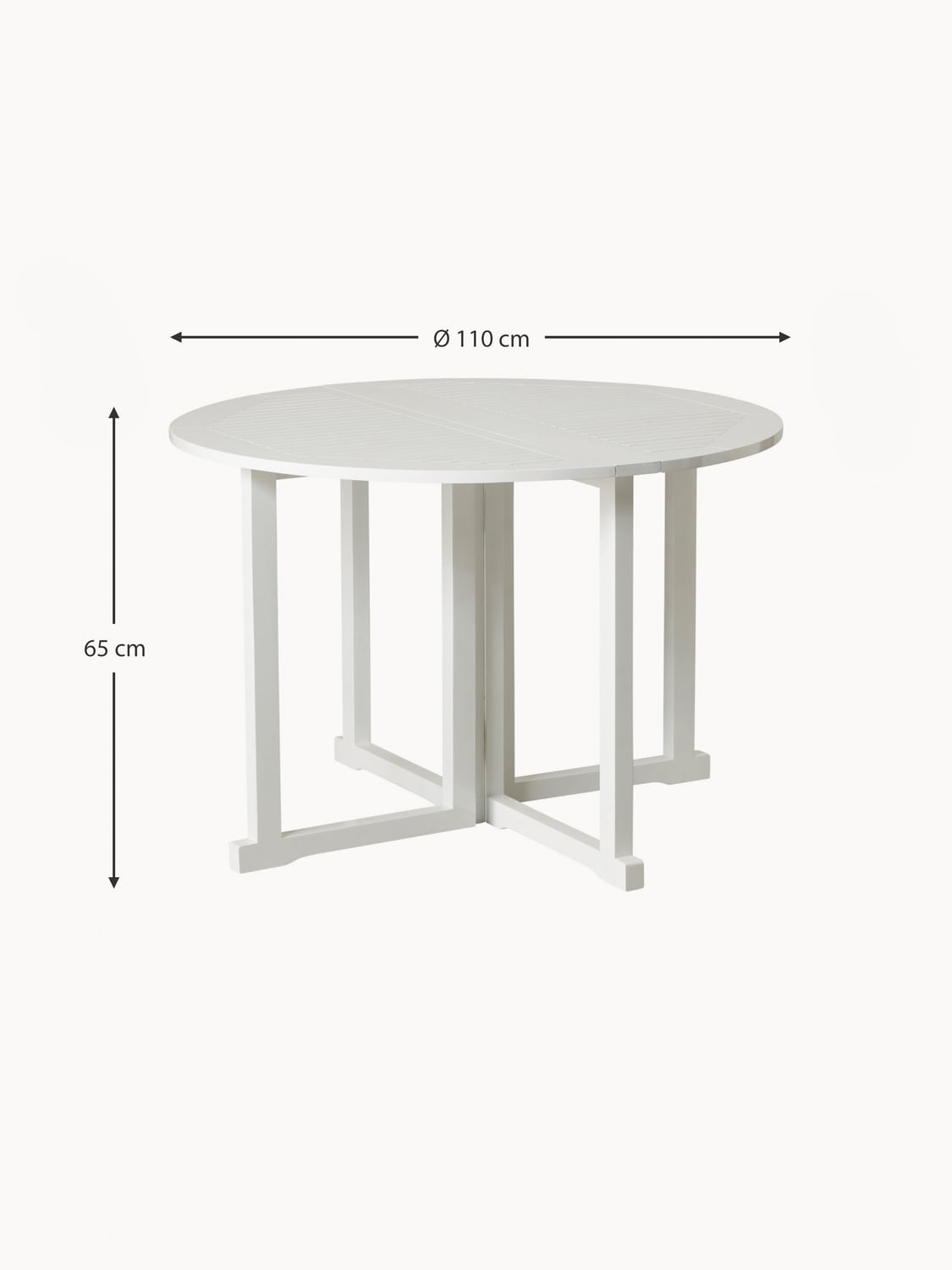 Albogasio Round Folding Garden Table