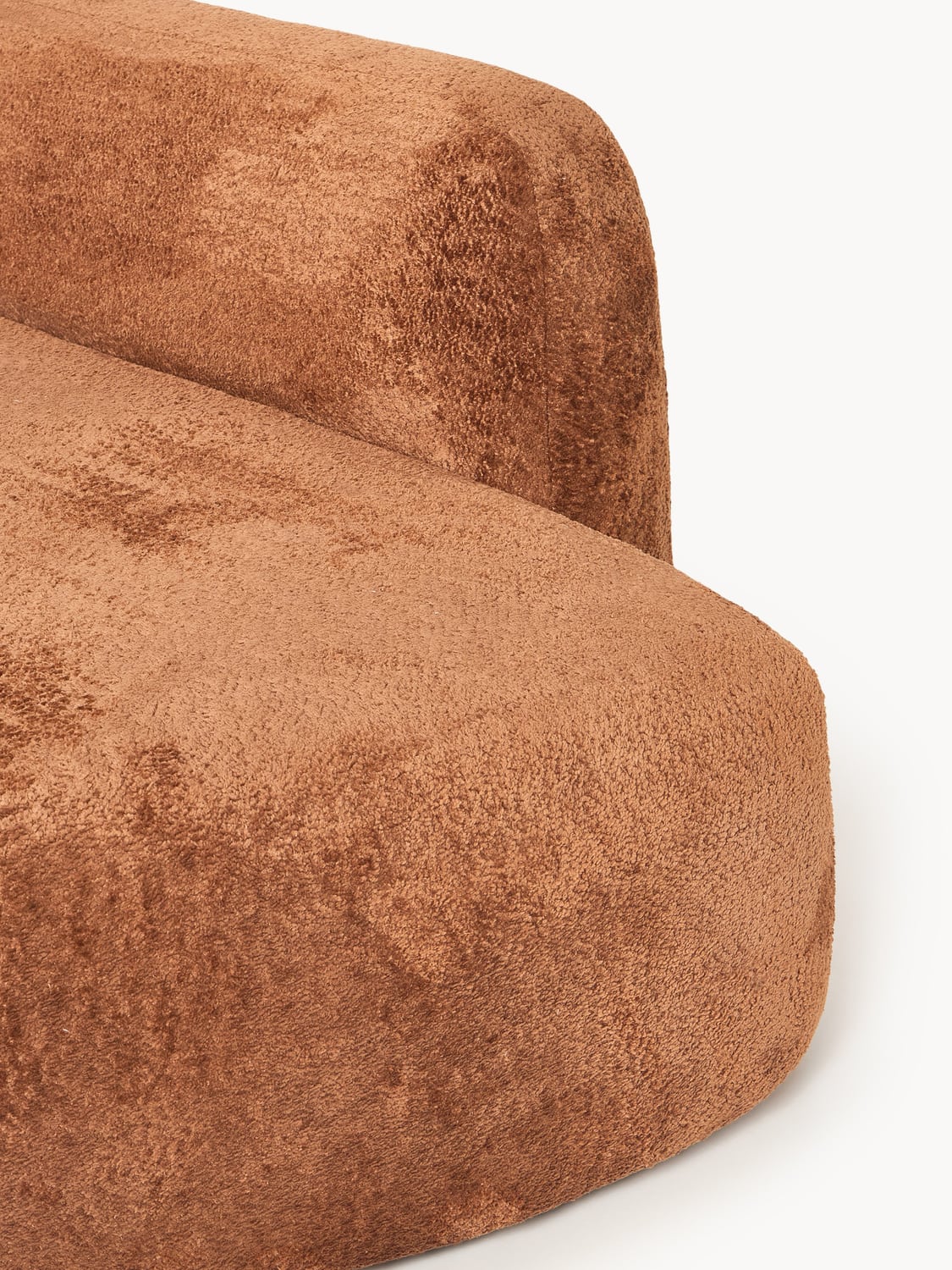 Bellara XL Modular Teddy Bouclé Corner Sofa with Chaise End