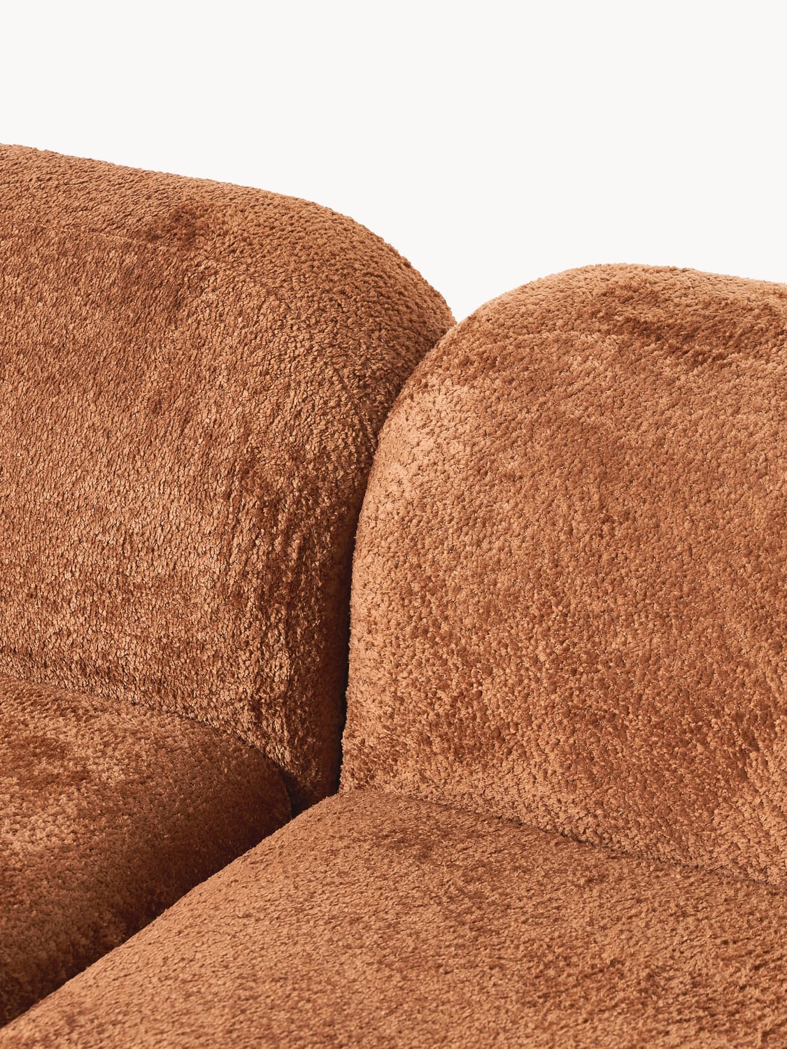 Bellara XL Modular Teddy Bouclé Corner Sofa with Chaise End