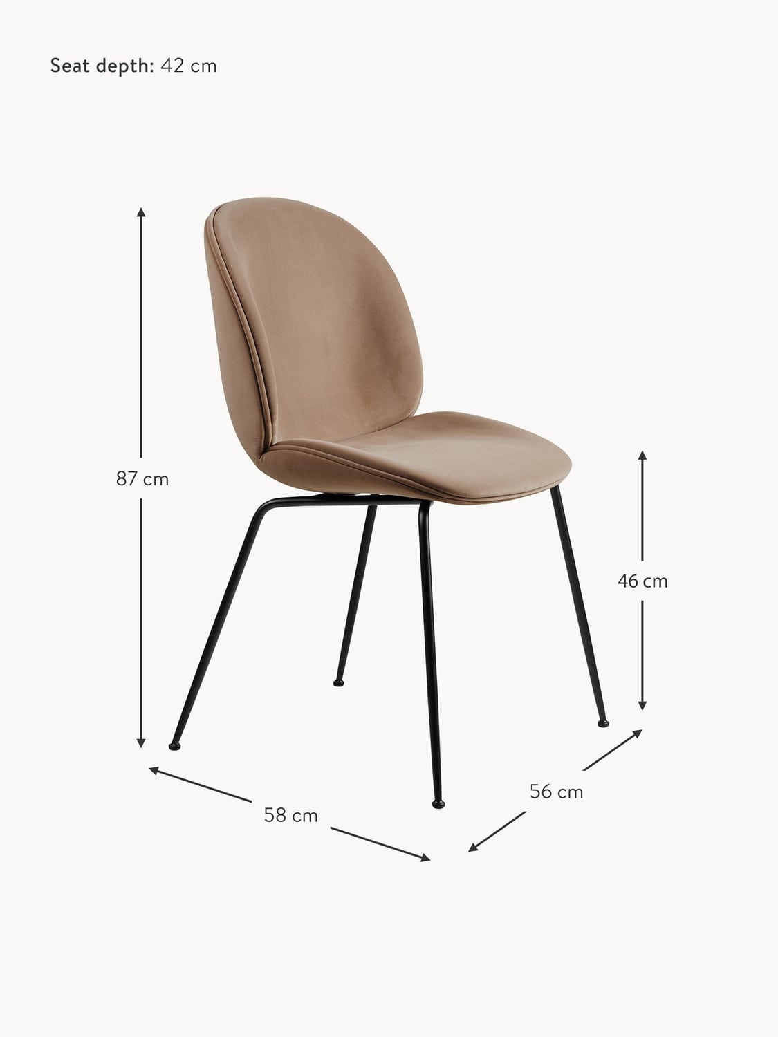 Argegno Velvet Dining Chair