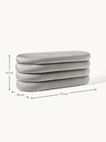 Alserio Velvet Upholstered Bench with Storage Space