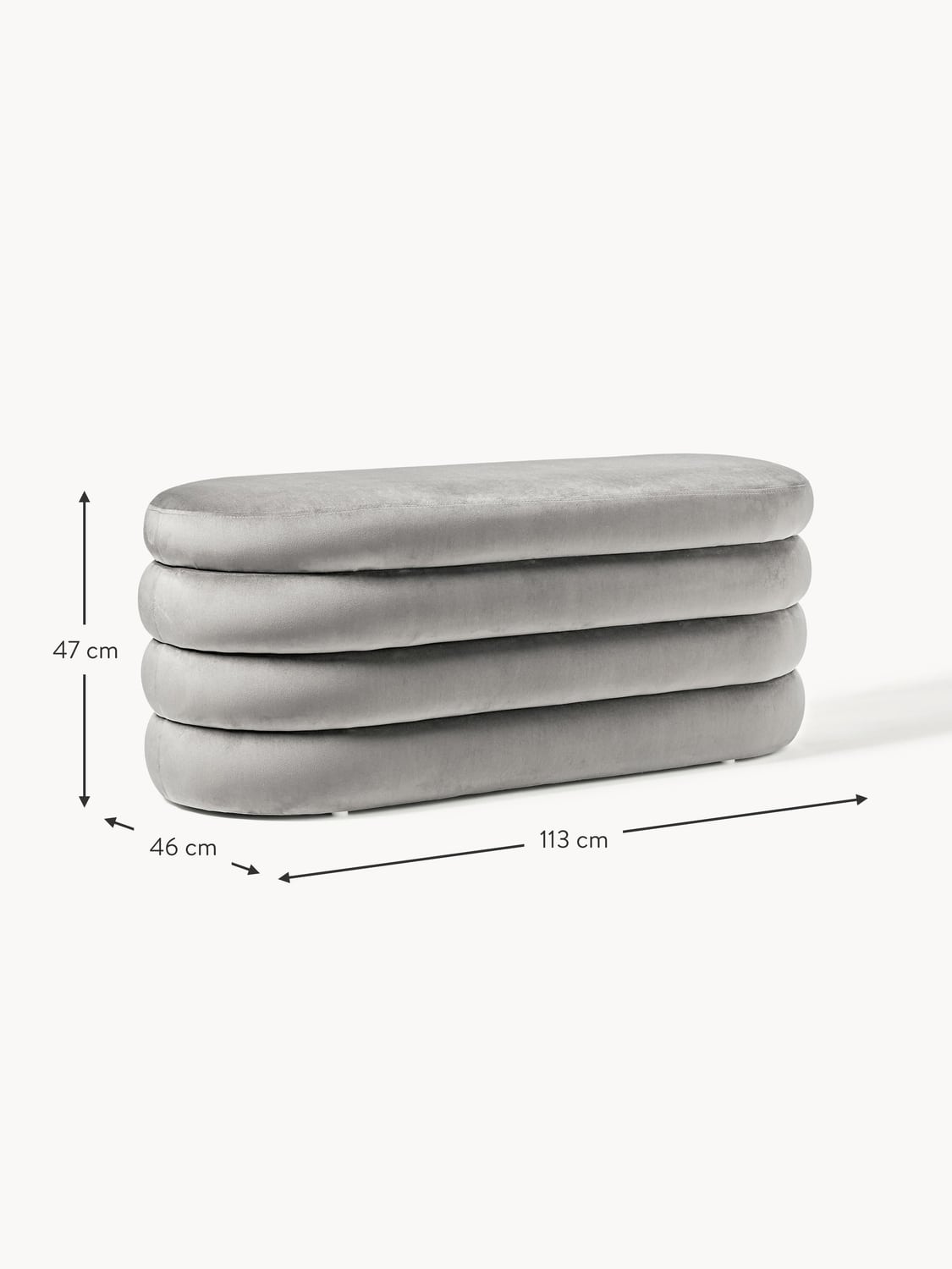 Alserio Velvet Upholstered Bench with Storage Space