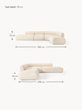 Lavena XL Modular Bouclé Corner Sofa