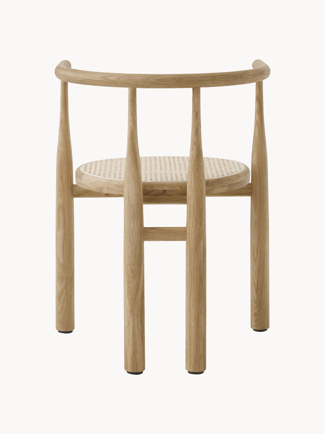 Lezzeno Oak Wood Dining Chair with Armrests