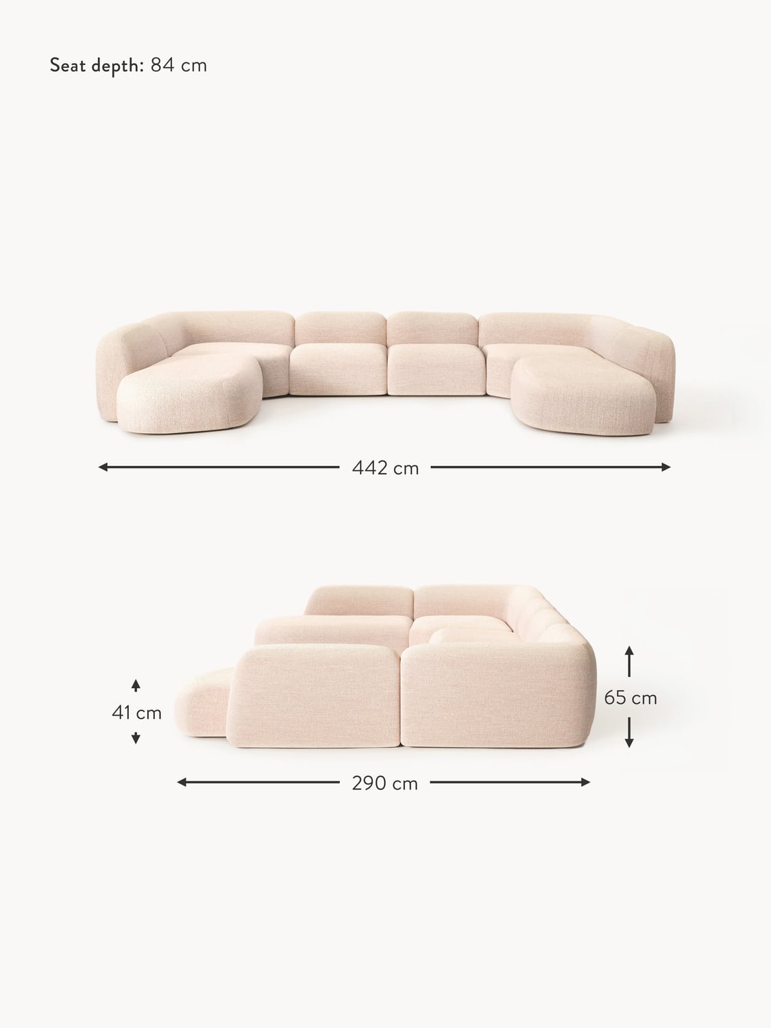 Bellara XL Modular Bouclé Sofa