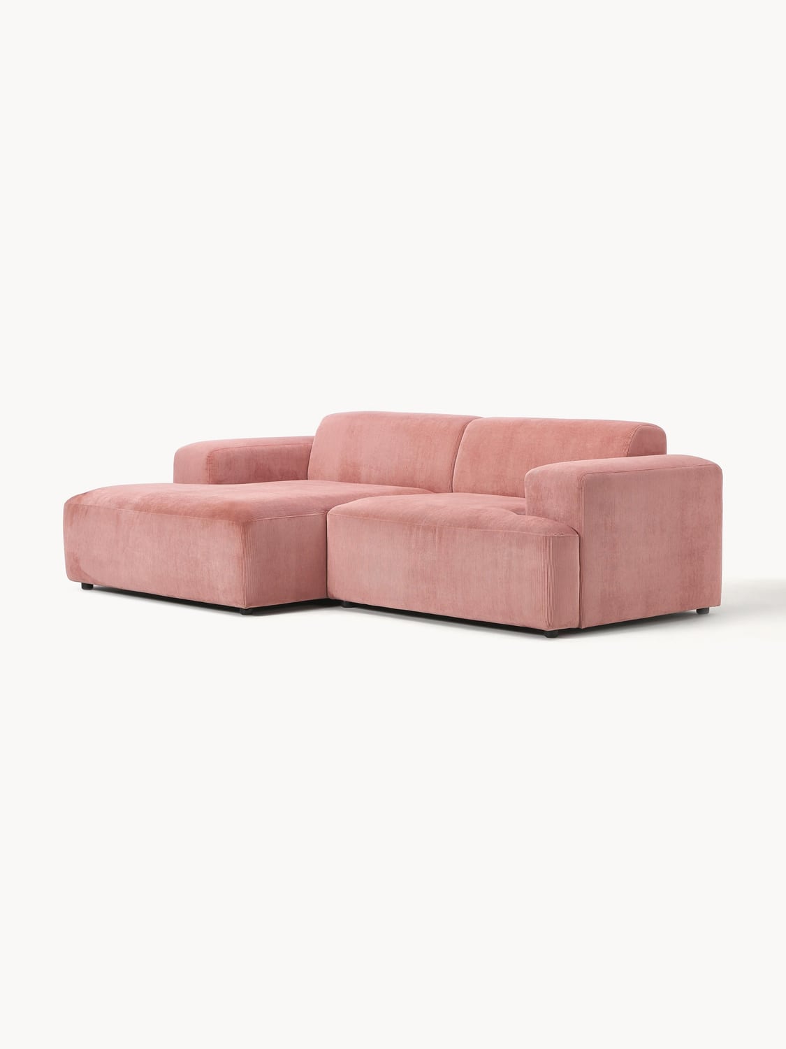 Gravedona Corduroy Corner Sofa (3-seater)