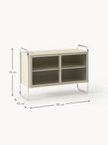Bellara Metal Sideboard with Glass Front