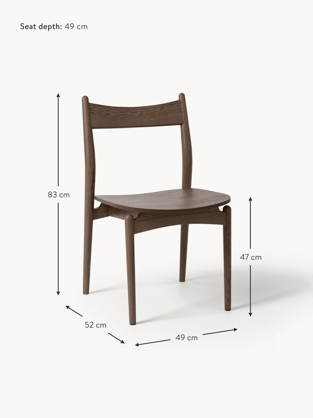 Rezzonico Ash Wood Dining Chair