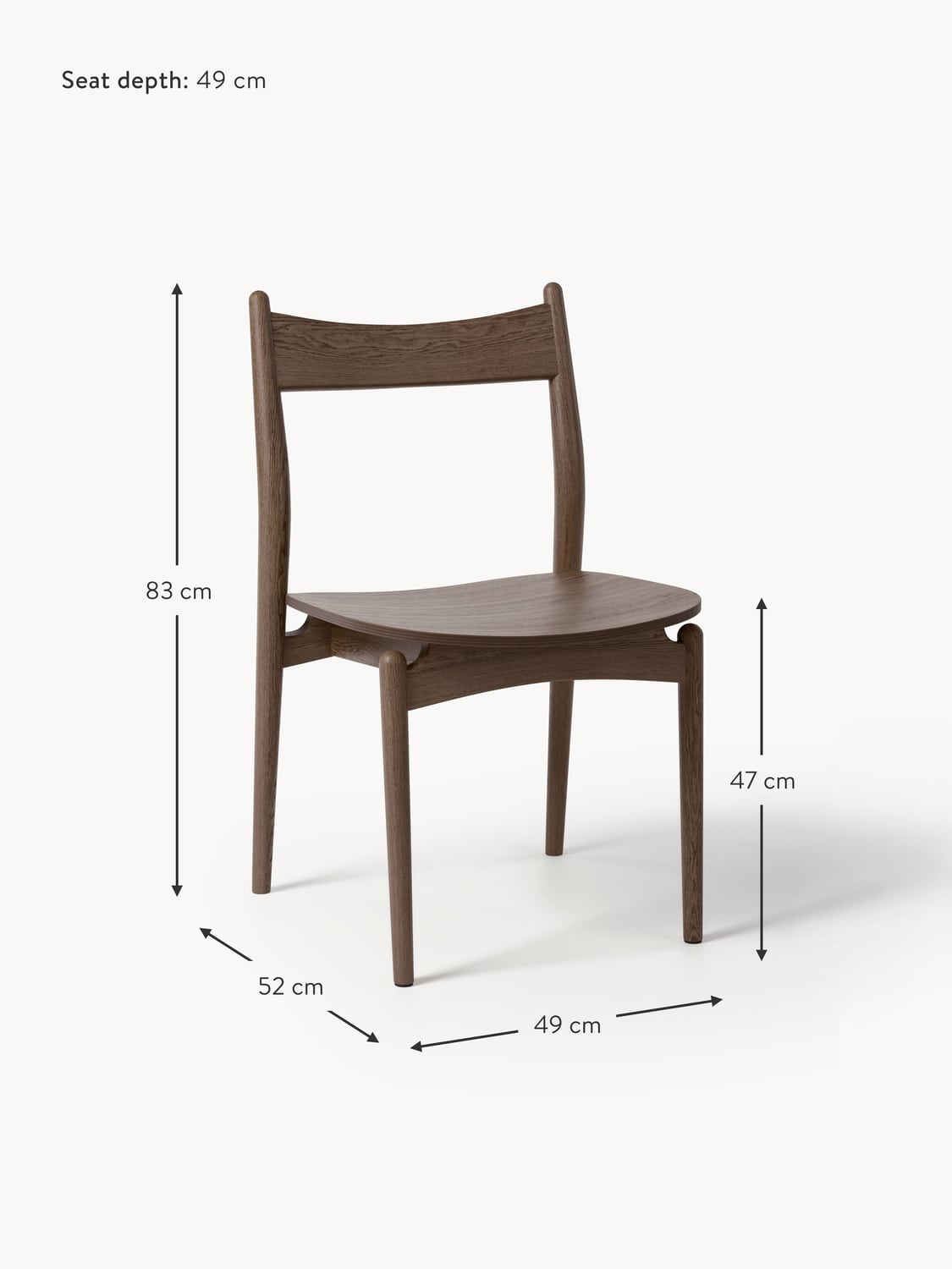Rezzonico Ash Wood Dining Chair