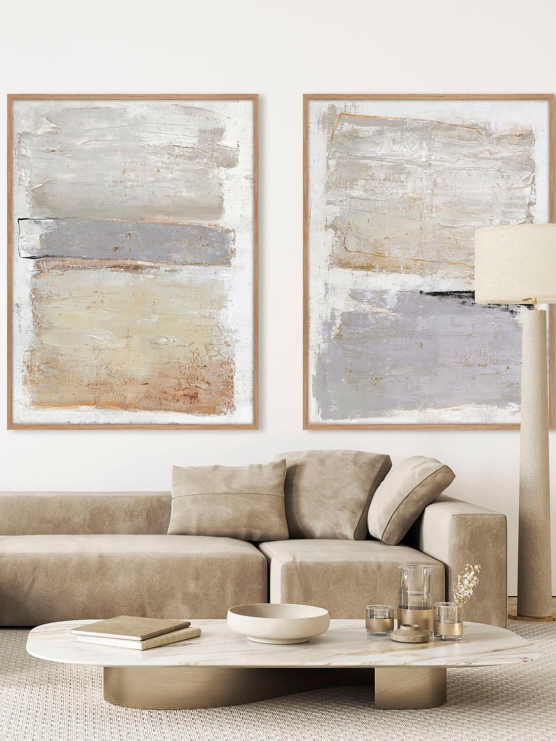 Vertemate Hand-Painted Canvas Art