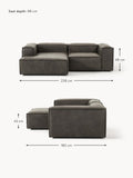 Tavordo Modular Leather Corner Sofa (2-seater)