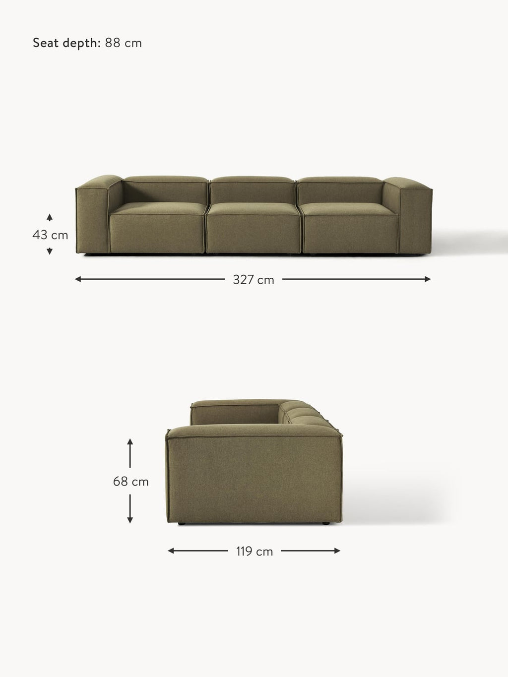 Tavordo Modular Sofa (4-seater)
