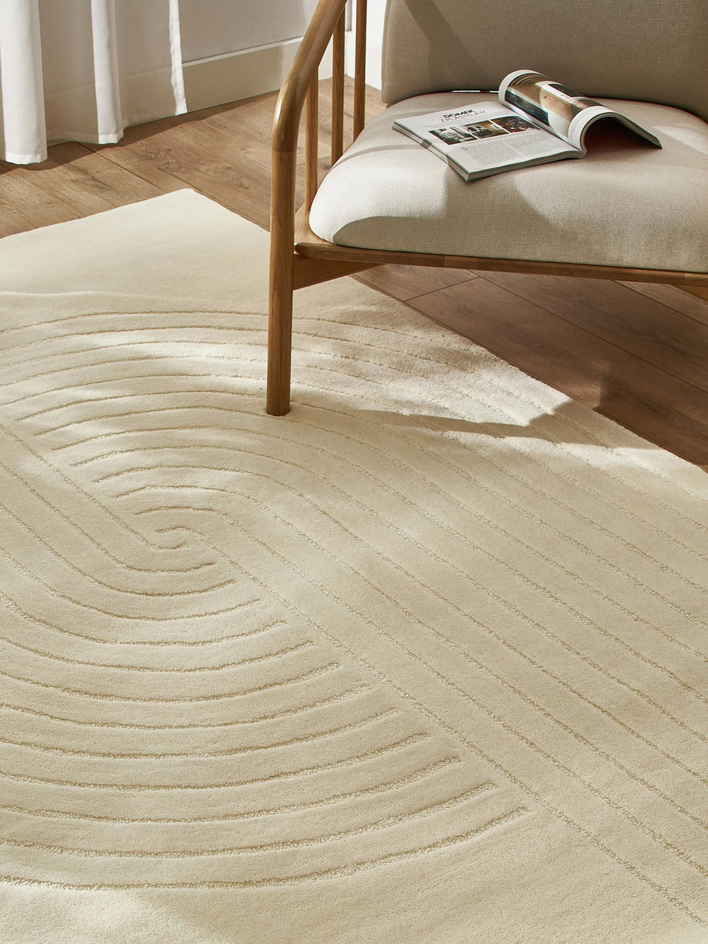 Anzano High-Low Wool Rug, Hand-Tufted
